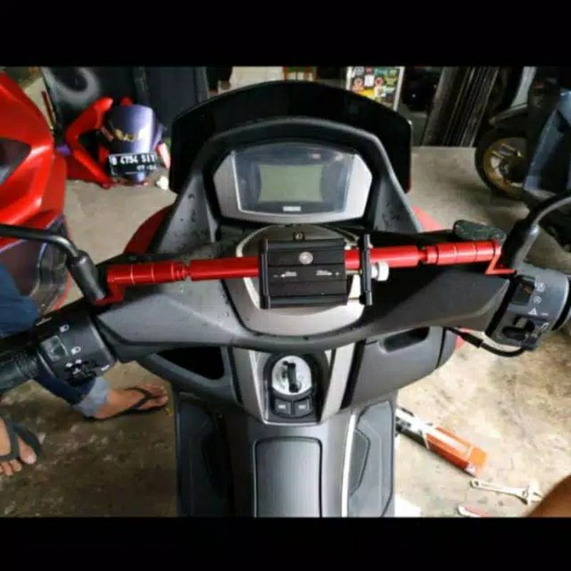 breket holder stabilizer stang palang stang nmax 2020 lexi aerox xmax nmax old beat street  xeon dll