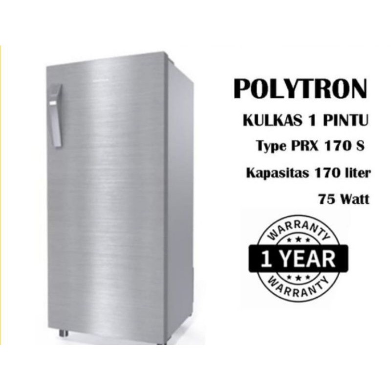 Kulkas Polytron 1 pintu PRX 171 S Kulkas 1 pintu Polytron Kulkas Bandung