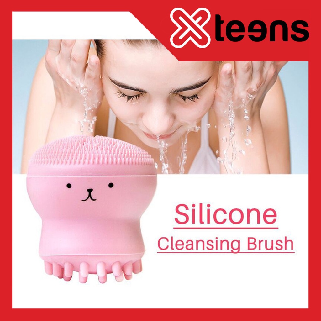 SPON OCTOPUS Sikat Pembersih Wajah Brush Cleaner cleansing Gurita