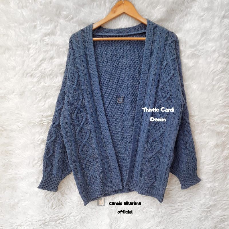 [NEW] Cardigan Cable Thistle Series - Cardigan Rajut Tebal-Cardigan Musim Dingin-6