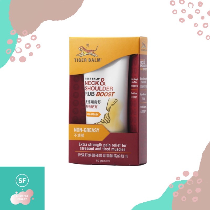Tiger balm neck & shoulder rub boost original from Singapore