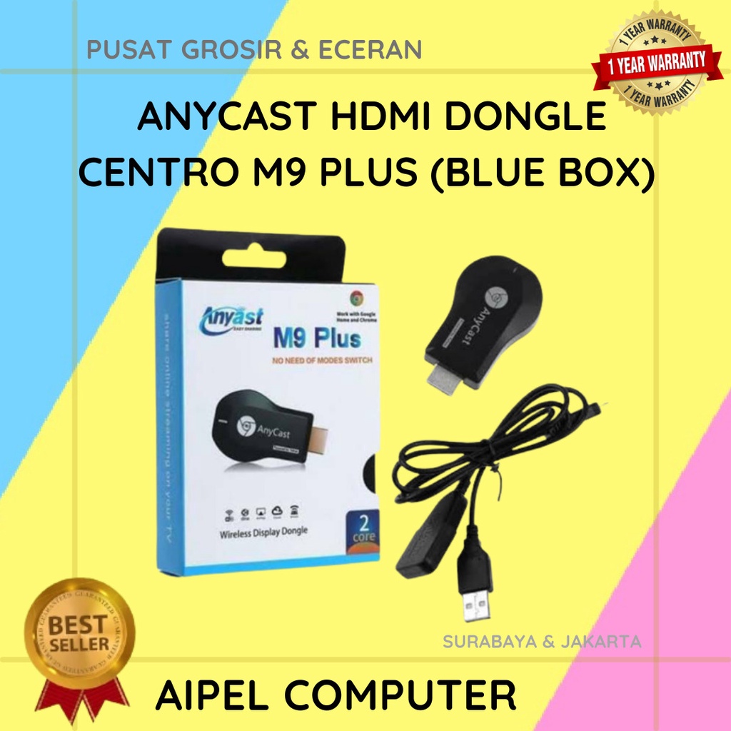 M9 | ANYCAST HDTV DONGLE CENTROO M9 PLUS (BLUE BOX)