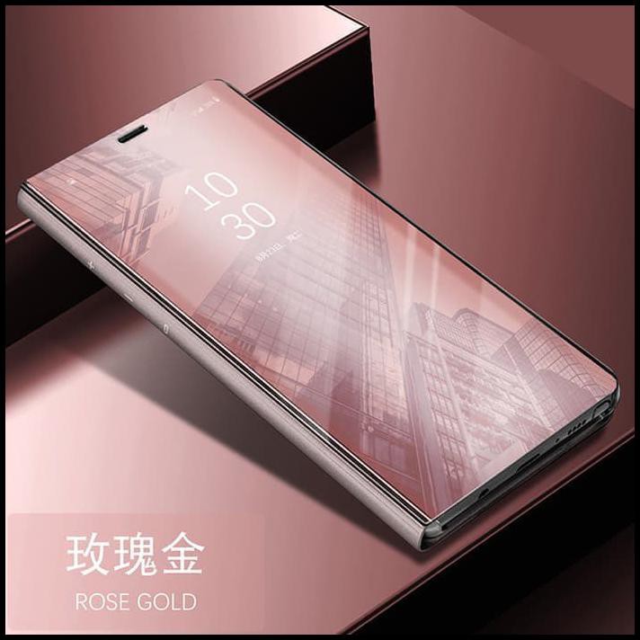 Flip Cover Handphone Flip Clear View Standing Cover Mirror Samsung Galaxy Note9 Note 9