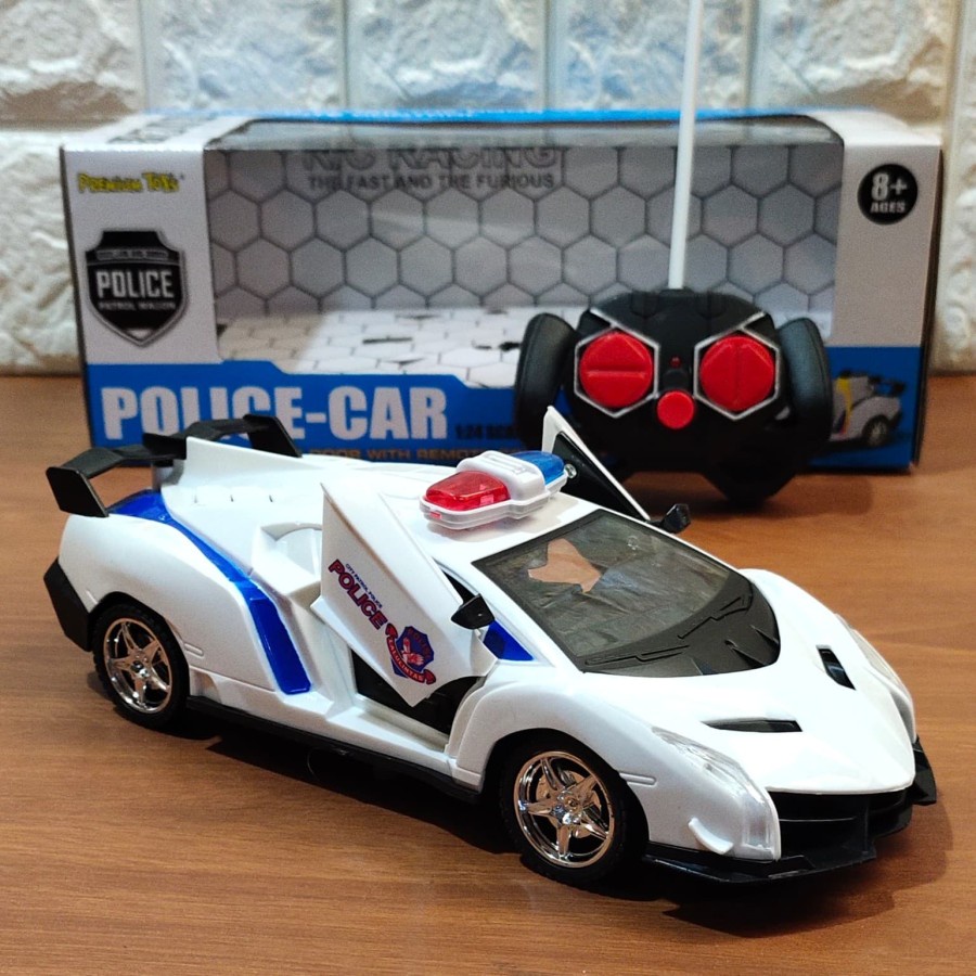 Mainan Mobil Polisi Remot kontrol Mobil Lamborgini Patroli