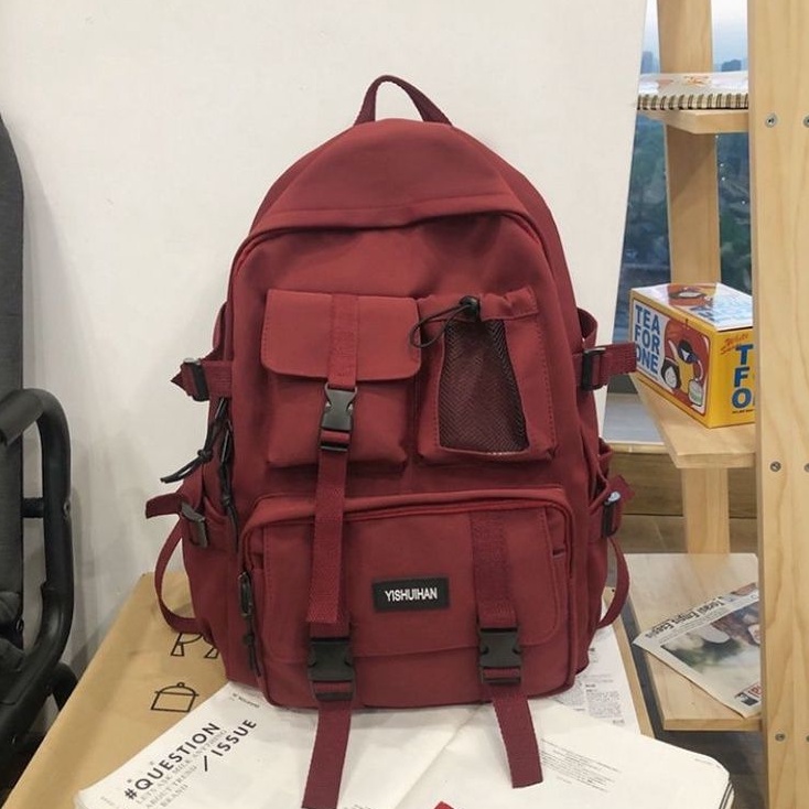 Ransel Laptop Multifungsi Nilon Pria Wanita || Ransel Multifungsi Nilon Keren Dengan Slot Laptop