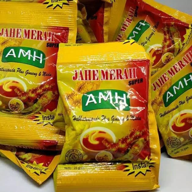 AMH Jahe Merah Super Habbatussauda Original Renceng isi 10 Sachet