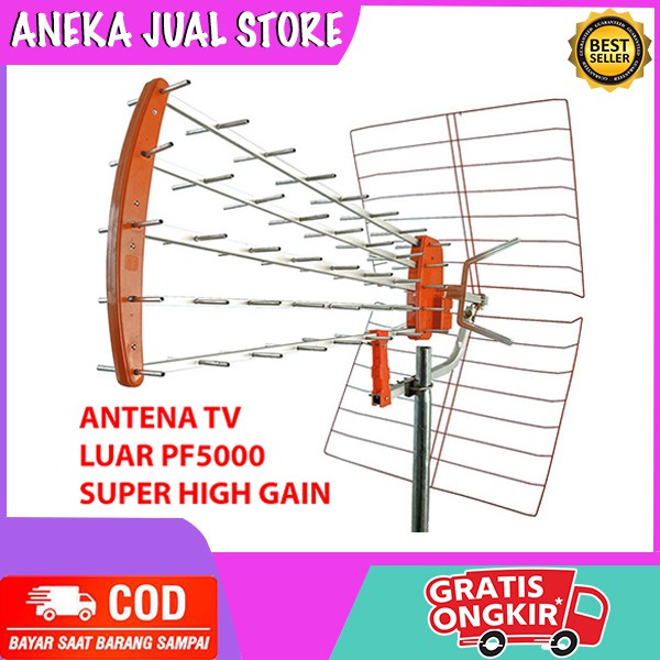 Promo Antena TV Luar PF Goceng PF5000 Super High Gain UHF PF 5000