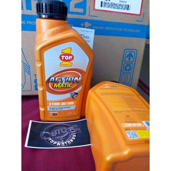 OLI MESIN MATIC TOP 1 ACTION MATIC SAE 10W/30 800ML