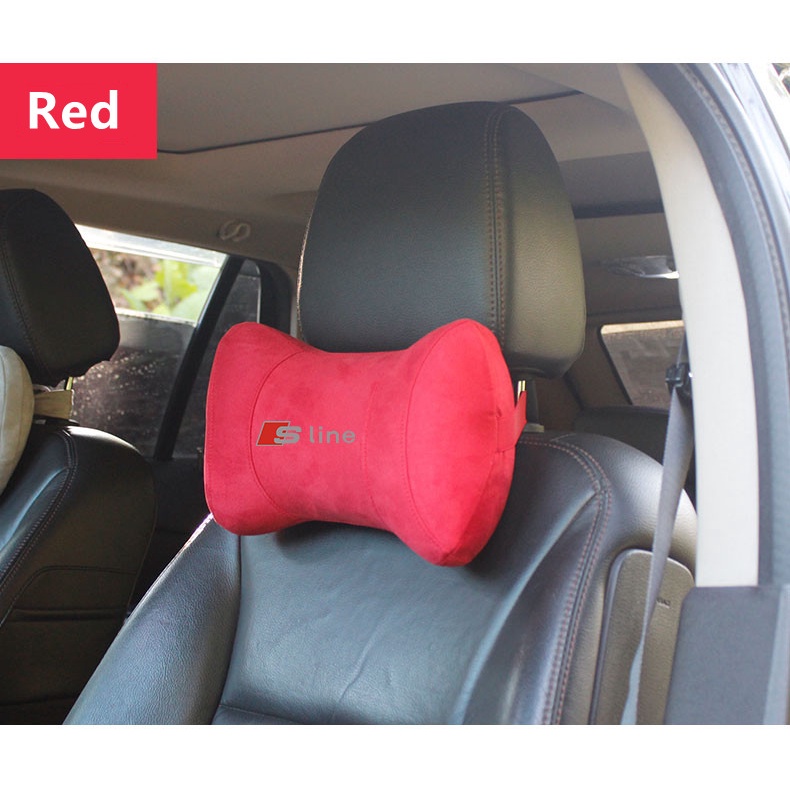 G-club Bantal Leher Bahan Kulit Rusa Memory Foam Untuk Jok Mobil Audi