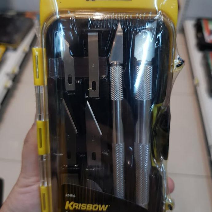 Terbaru Hobby Knife Set Isi 8/ Pisau Set Untuk Hobby Krisbow