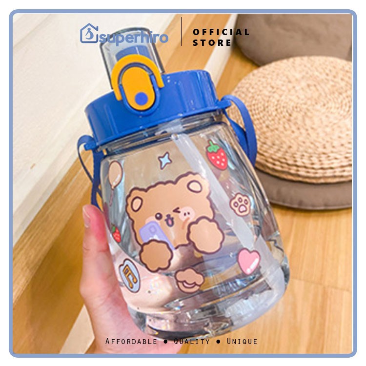 Botol Minum Anak Karakter Lucu 100% BPA FREE Bottle Premium 1200 ml