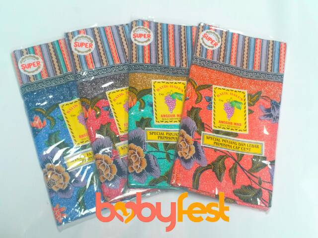 BabyFest Gendongan Tradisional Kain Panjang Batik Selendang Jarik Cukin Naga Mahkota Arum Dalu Amanda Anggur Cap CENT