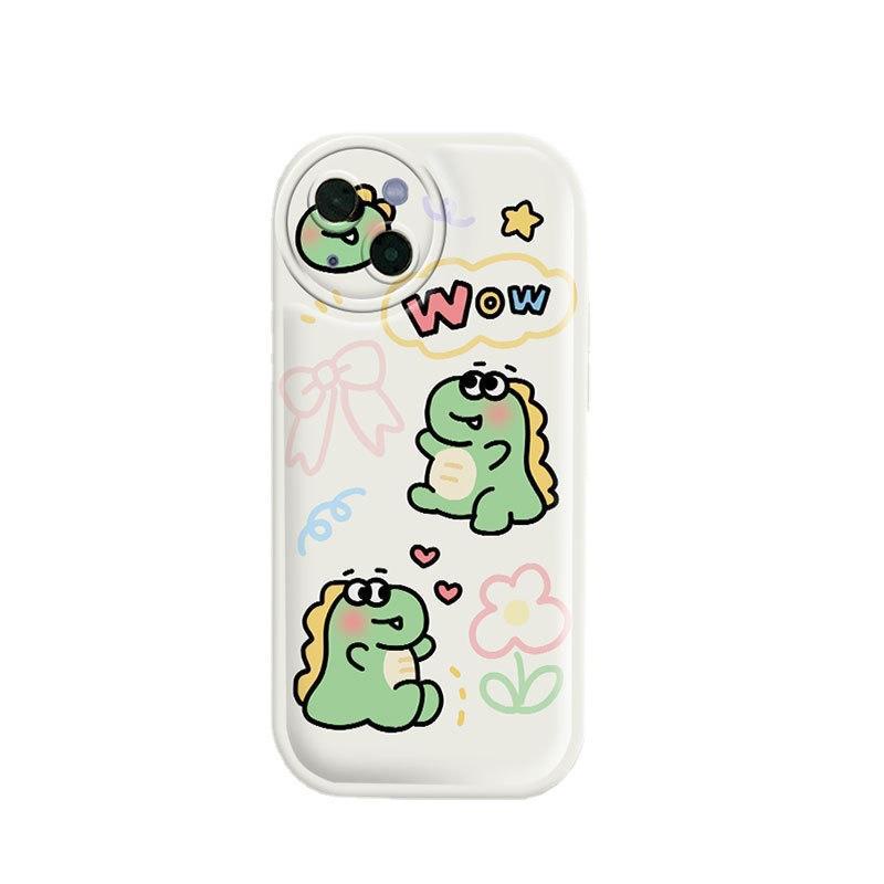 Case Air Cushion Desain Kartun Dinosaurus Untuk Iphone 11 13 11 Pro Max X 12 xr xs