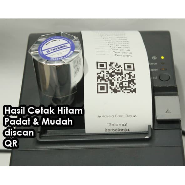 

Kertas Kasir Thermal 58x40 Cash Register Printer Bluetooth Mobile IOS Merk M-Thermal