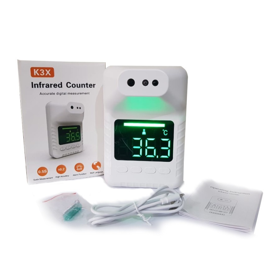 Termometer K3X infrared alat ukur suhu Tubuh - K3x + Tripod