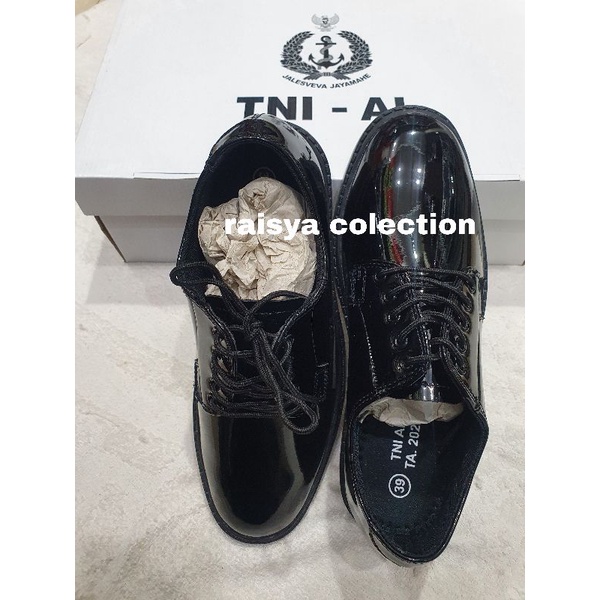 sepatu pdh tni al terbaru / sepatu pdh tni al gilap terbaru