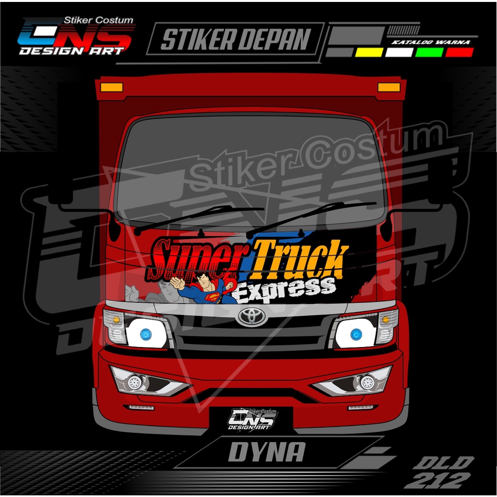 Stiker Kabin Depan TRUK DYNA Custom Bisa Request Sticker Cewek Keren Sticker Print Variasi Gambar Ce