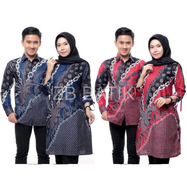 Maura Couple - Sania Ruffle Batik Couple Ori Ndoro Jowi Garansi Termurah Shopee