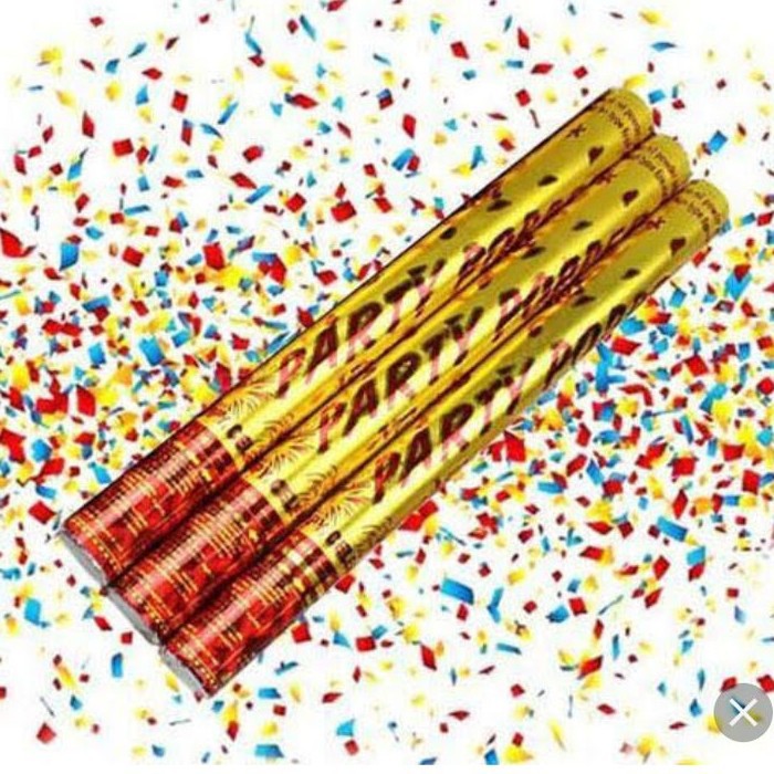 Jual Party Popper Confetti 60 CM / Konfeti / Confeti / Semburan Kertas