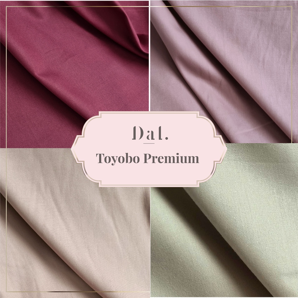 0,5 meter bahan kain katun toyobo FD dan premium furing gamis gaun hijab kebaya bridesmaid kemeja