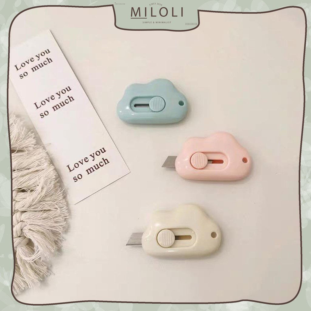 

[MILOLI] Mini Cutter Cloud Shape Cutter Kecil for School and Art Safety Cutter - F0061