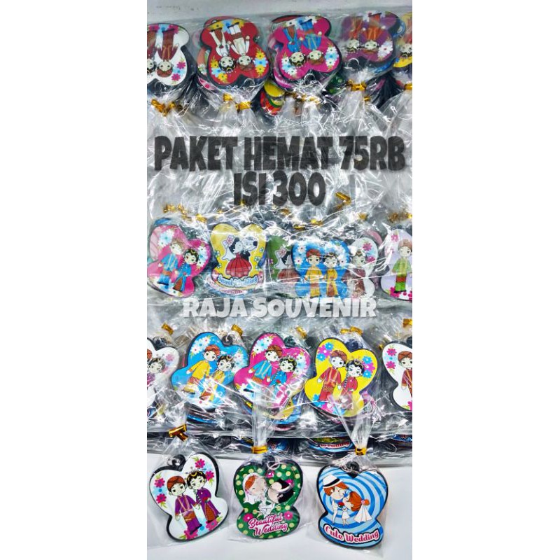 ISI 300 PCS SOUVENIR GANTUNGAN KUNCI PENGANTIN SOUVENIR PERNIKAHAN GANTUNGAN KUNCI WEDDING