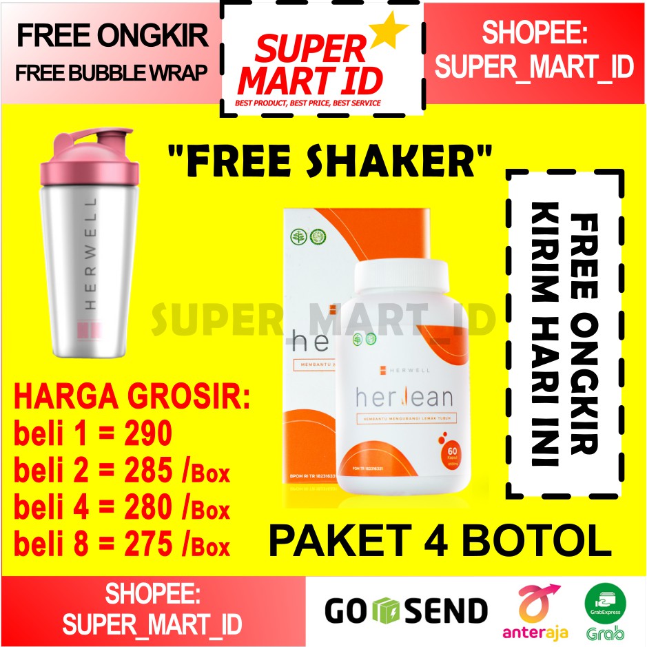 HERLEAN 240 CAPSUL 4 BOX FAT BURNER PELANGSING HERWELL HERLEAN 60 KAPSUL DIET PEMBAKAR LEMAK FATBURN