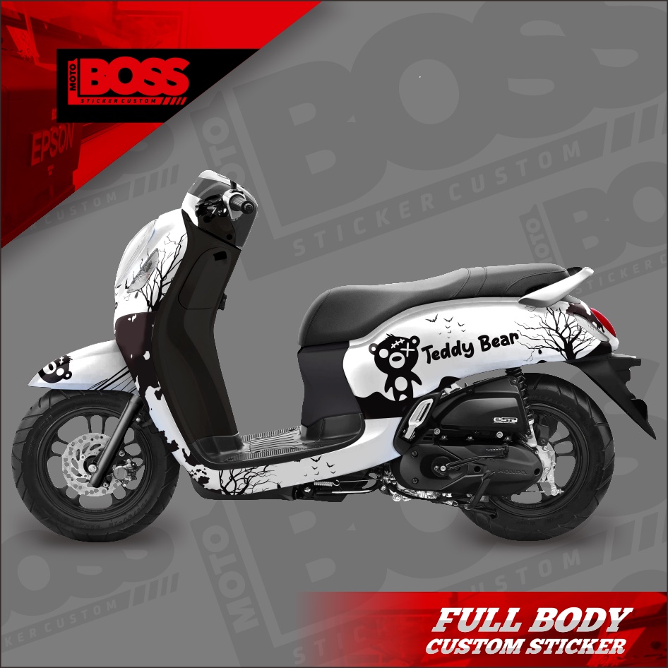 Decal Stiker Sticker Honda Scoopy 2021 2022 Full Body Dekal Stiker Custom New Scoopy 2021 2022 Strip