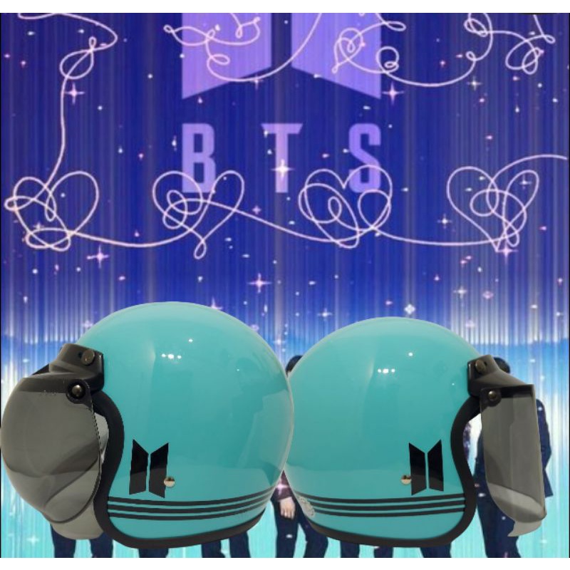 Helm  Retro BTS Korea SNI Dewasa Full Leher Style