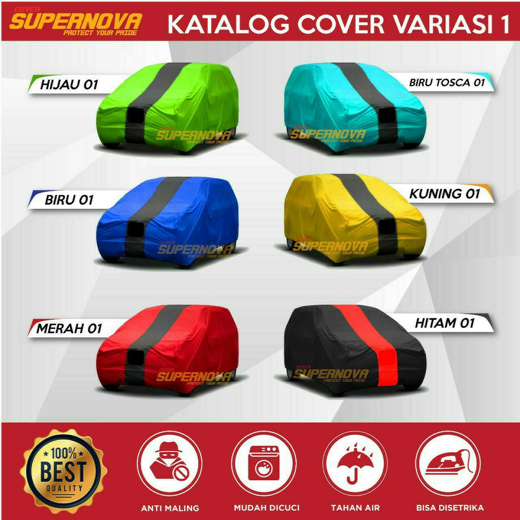 Cover Mobil / Sarung Mobil Avanza, Agya, Brio, Ertiga, Calya, Xpander Polyesther Waterproof Anti Air