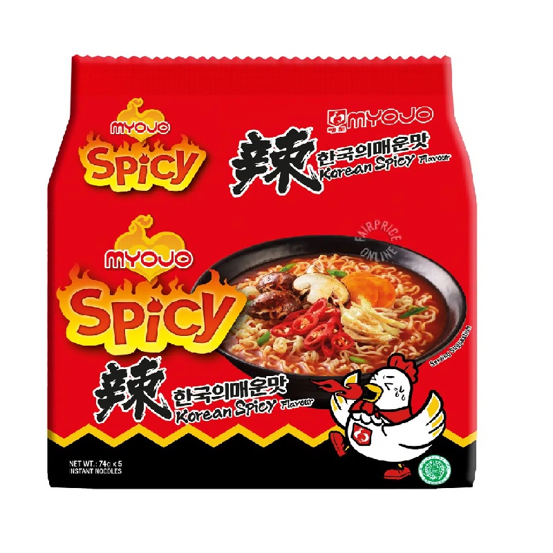 

Mie Myojo Korean Spicy Flavour Instant Noodle 5 x 74 Gram