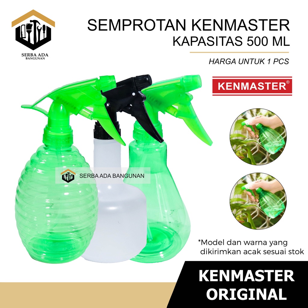 Botol Spray Kaca Semprot 500 ML Semprotan Air Tanaman Shabby transparan GOOD QUALITY