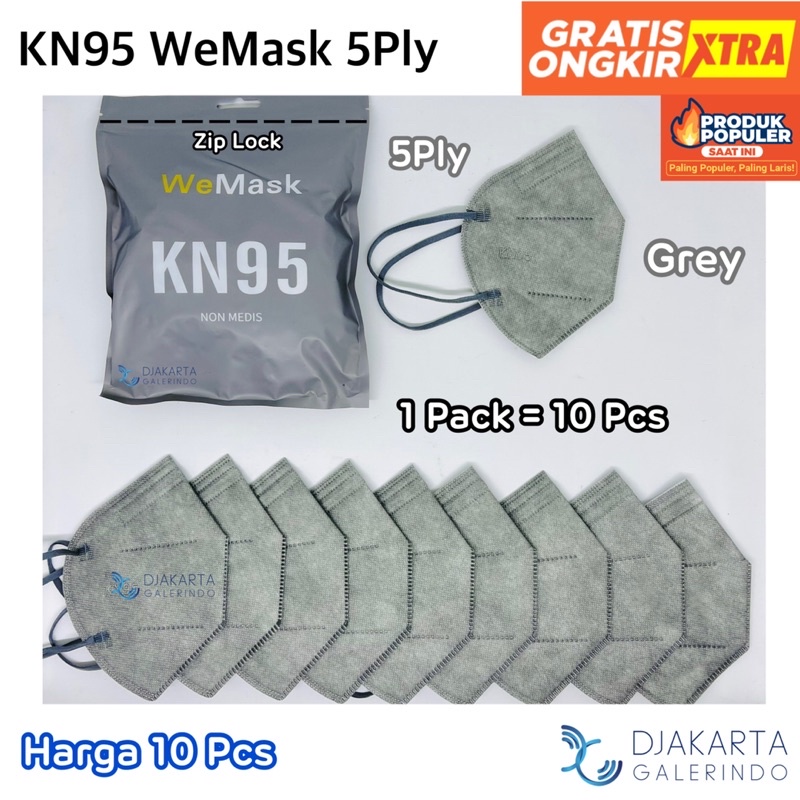 Masker KN95 5Ply &amp; 6Ply WeMask Original isi 10 Pcs