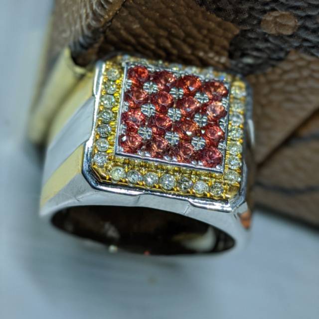 CINCIN BERLIAN COWOK ORANGE SAFIRE