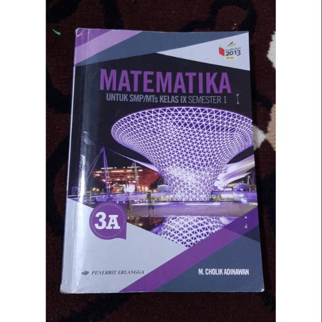 BUKU BEKAS Matematika SMP kelas 3 ERLANGGA