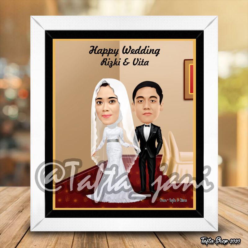 

Karikatur wedding indoor Kado ulang tahun kado anniversary karikatur ultah karikatur nikah Hadiah