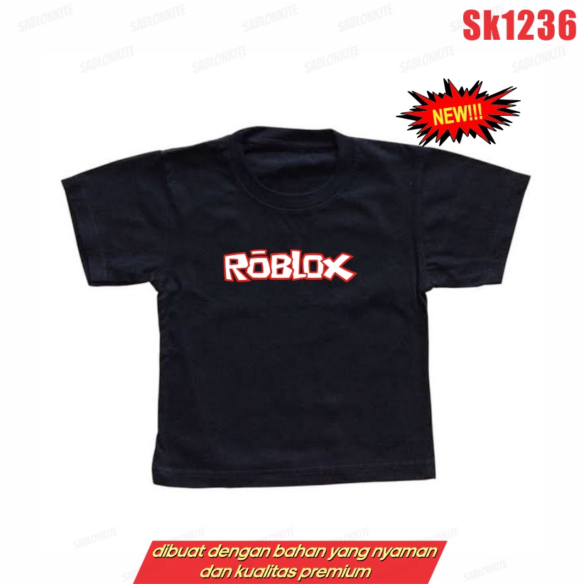 MURAH!!! KAOS ANAK ROBLOX LOGO SK1236 UNISEX COMBED 30S