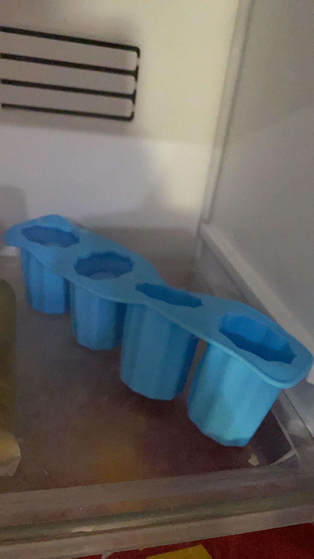 Cetakan Es Batu Model Gelas Mini Blue