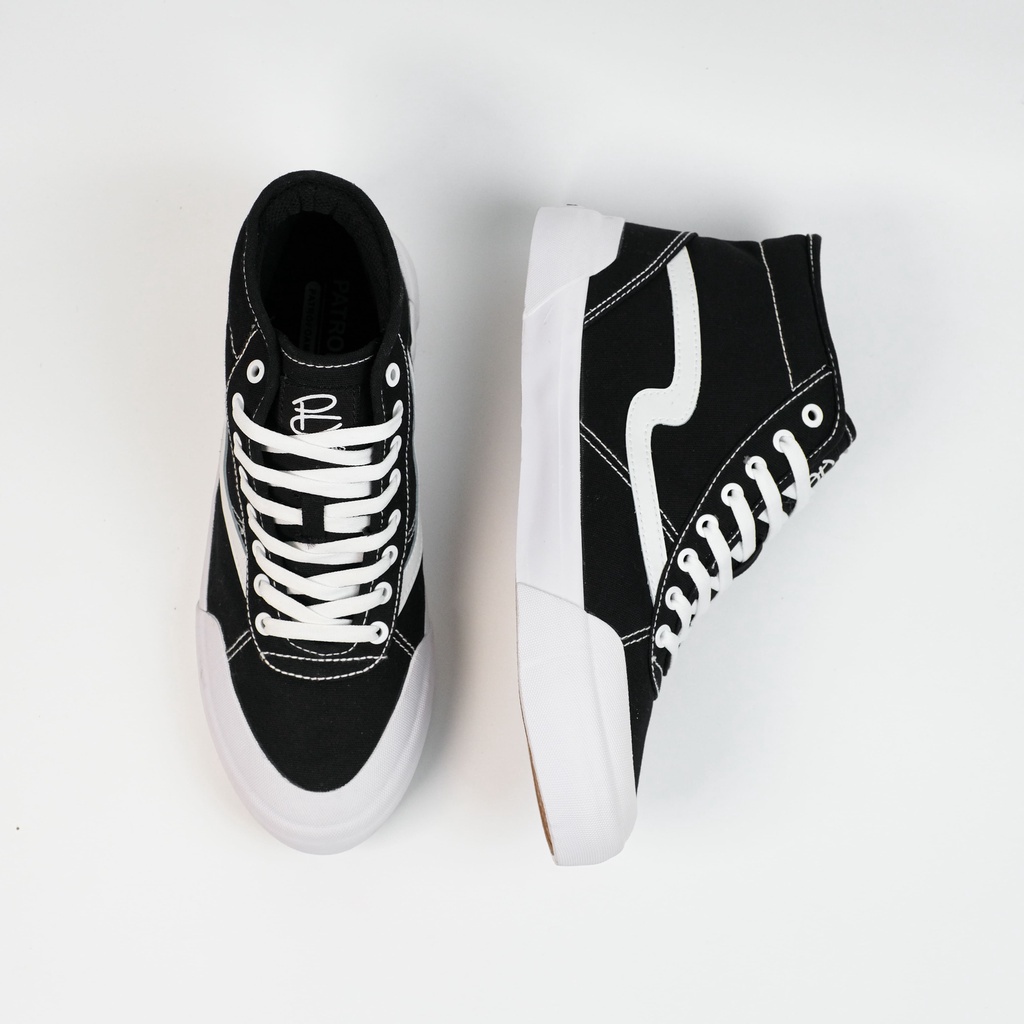 Sepatu Patrobas New Ivan / Equip / Cloud High Original Petrobas Tinggi Hitam Putih