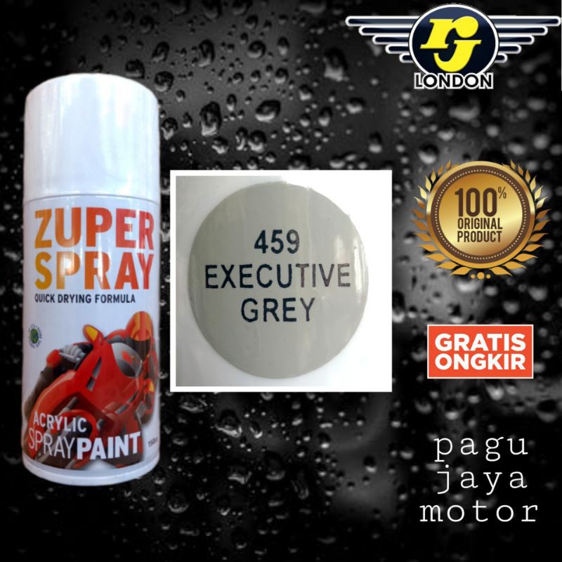 Pilok pilox abu muda / executive grey 150cc zuper spray cat semprot spray paint untuk motor mobil sepeda helm velg kayu besi plastik