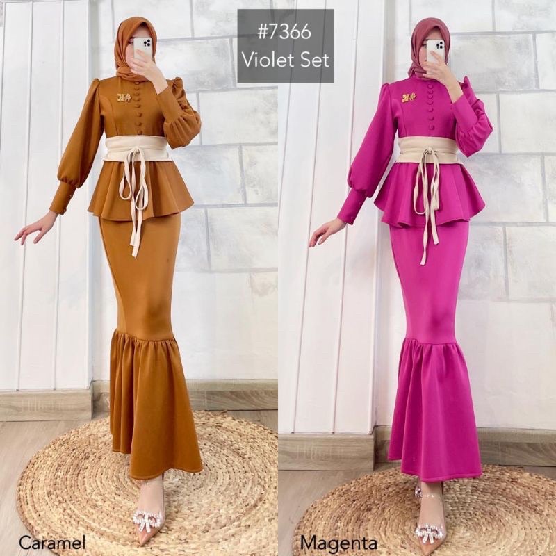 Violet dress mk / violet dress miss kami / miss kami hijab / dress mk / dress miss kami