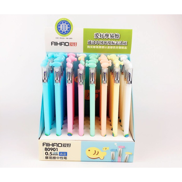 

PRODUK TERLARIS Pulpen Gel Bisa Dihapus Ikan 0.38mm Tinta Hitam TERBARU