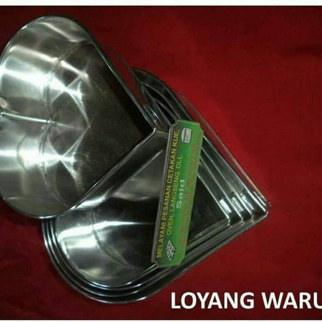 Loyang Hati / loyang love 1 set isi 5