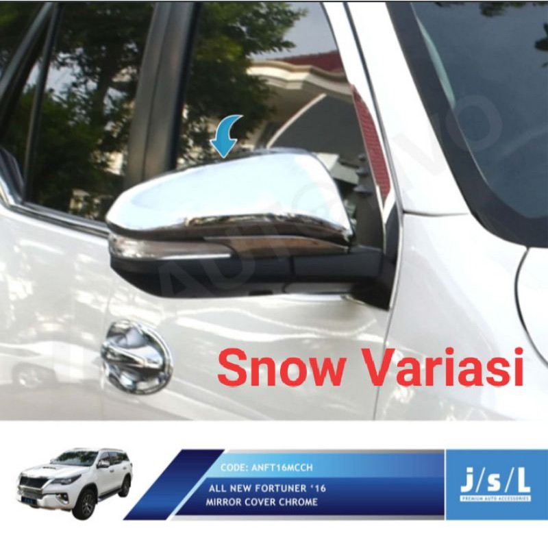 All New Fortuner cover spion krom mirror cover chrome JSL