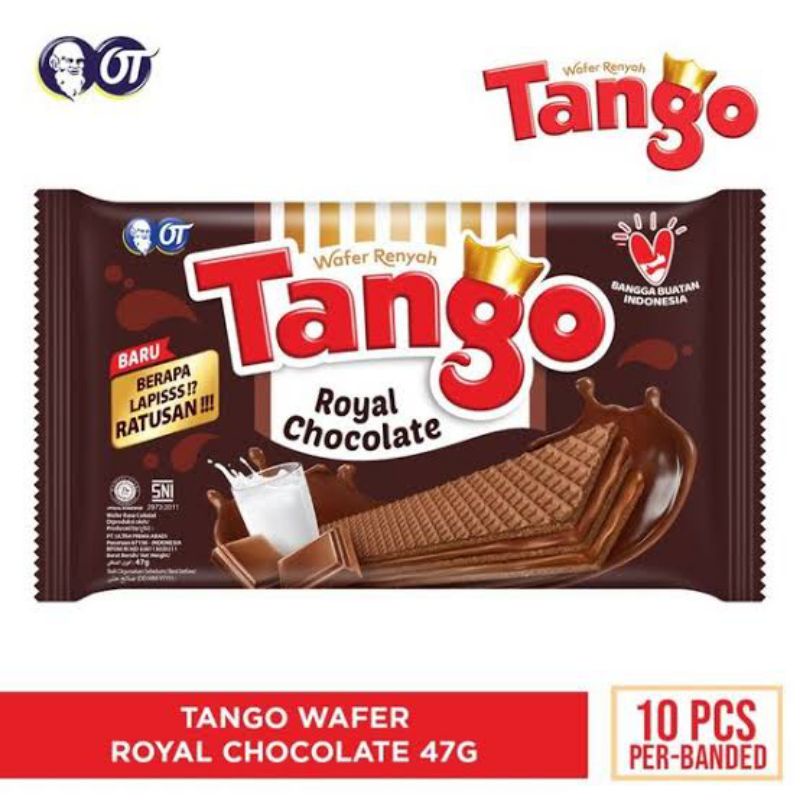 

Tango Wafer Royal Coklat 35 Gram 1 Pack / 10 pcs FREE 1 pcs (11 Pcs) EDISI JKT48