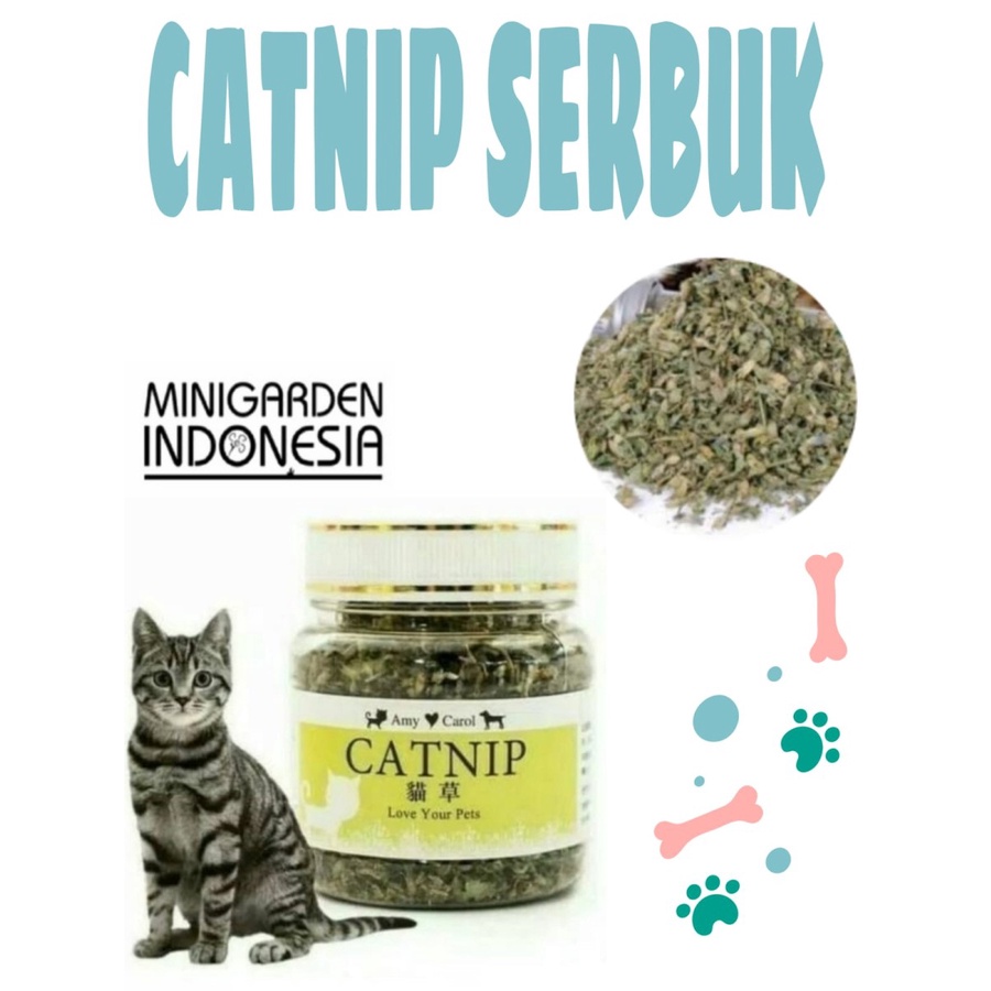 CATNIP KERING 175ML snack serbuk daun catnip mainan kucing anti stress