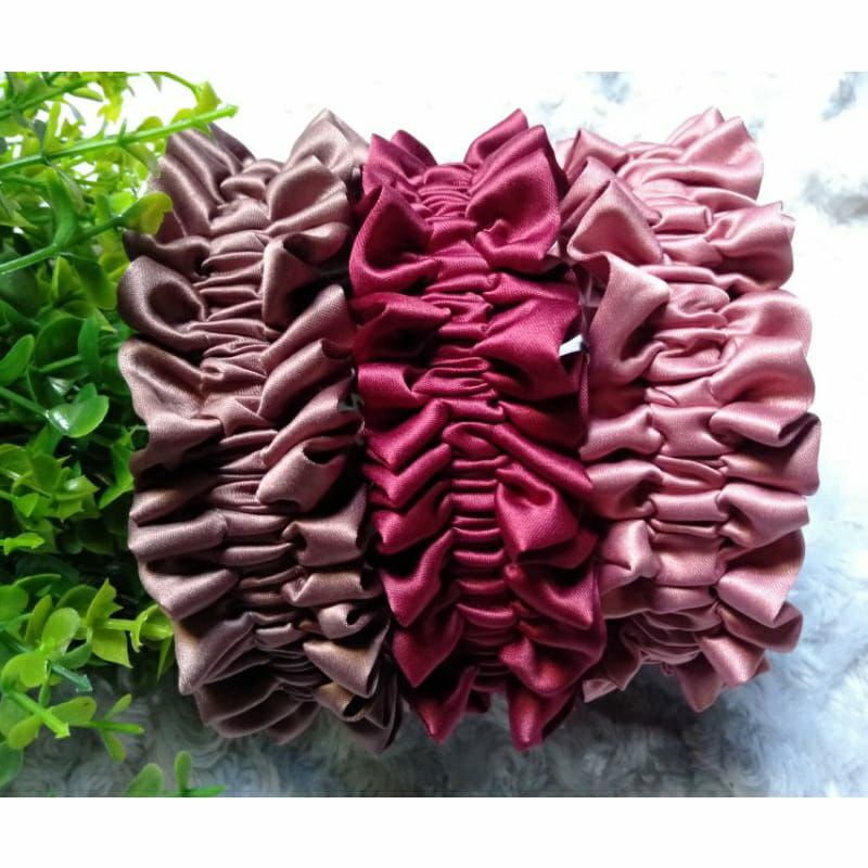 Bando Kerut Nagita Bando Kerut Scrunchie Untuk Anak Dewasa