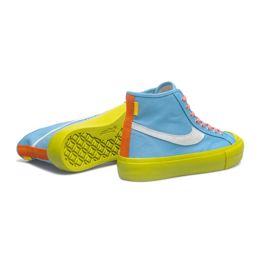 Sepatu Compass Matcha Hi Version [White Matcha/Blue Matcha]-6