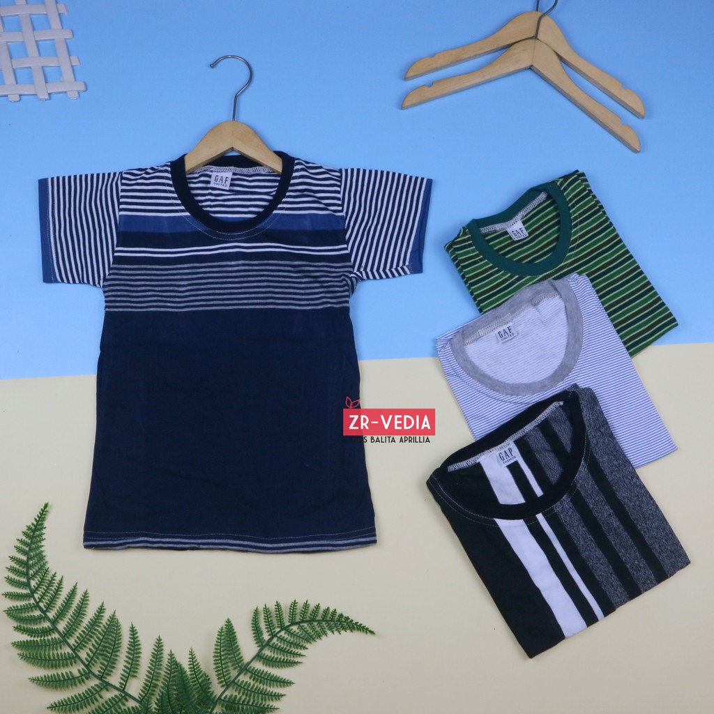 Kaos Salur uk 5-6 Tahun / Kaos Salur Anak Laki Baju Adem Lengan Pendek Murah Polos Tebal