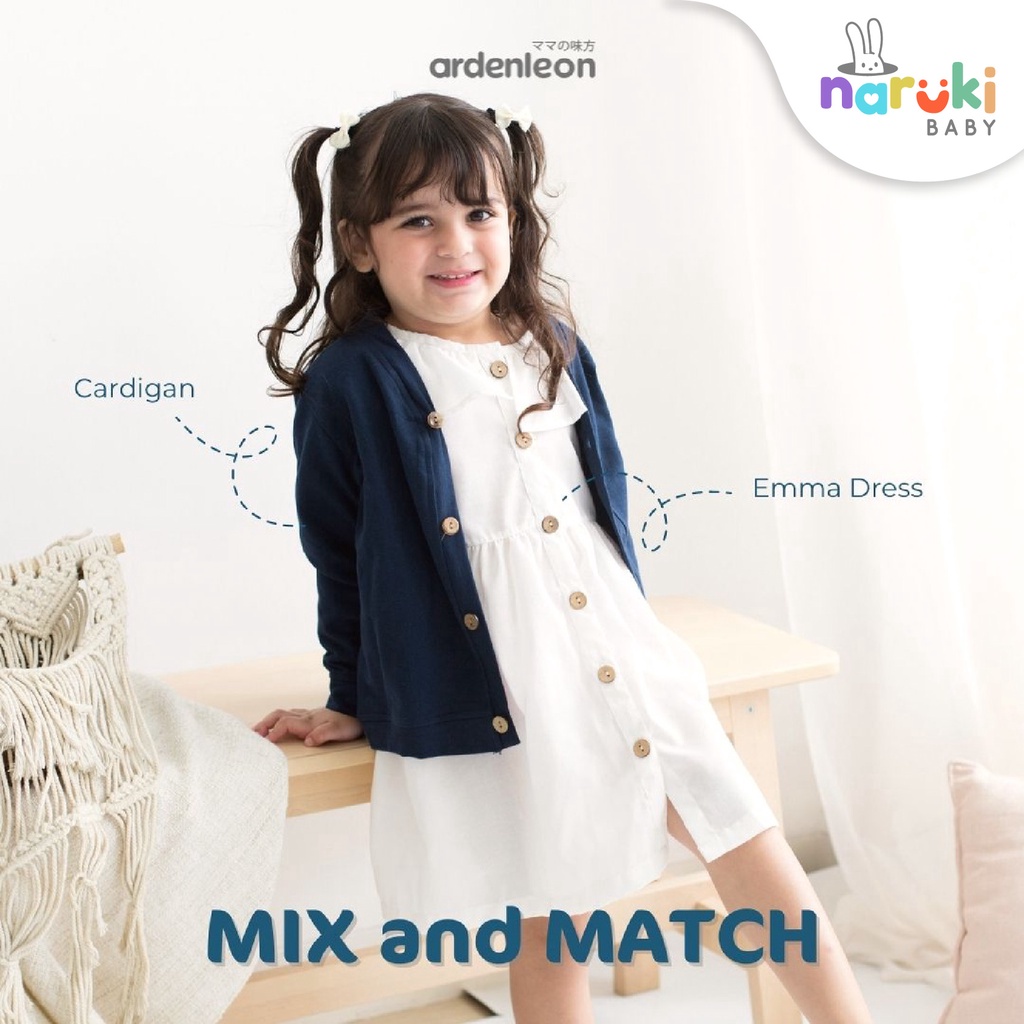 Ardenleon Emma Dress Girl Arden Leon Gaun Anak Perempuan